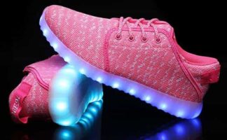 Led Shoes Women Pink Canvas
