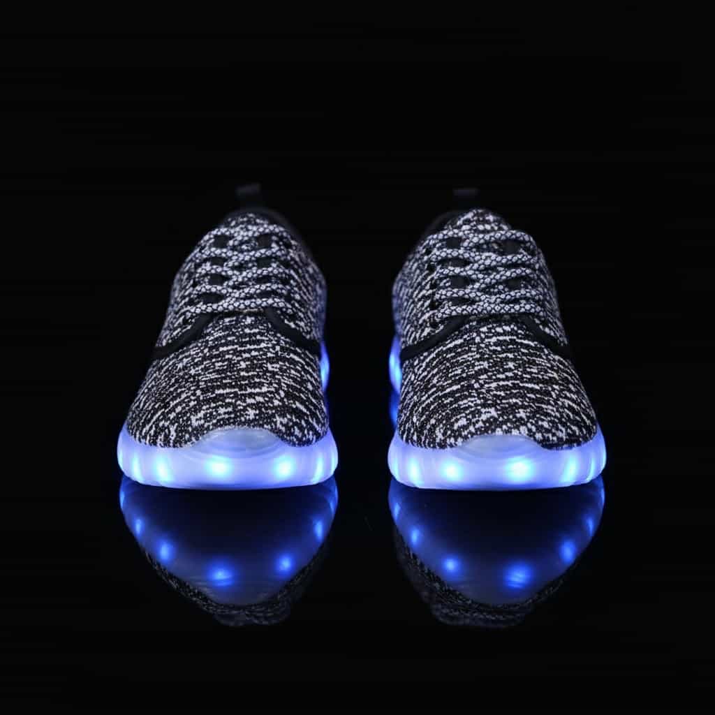 fly knit front black