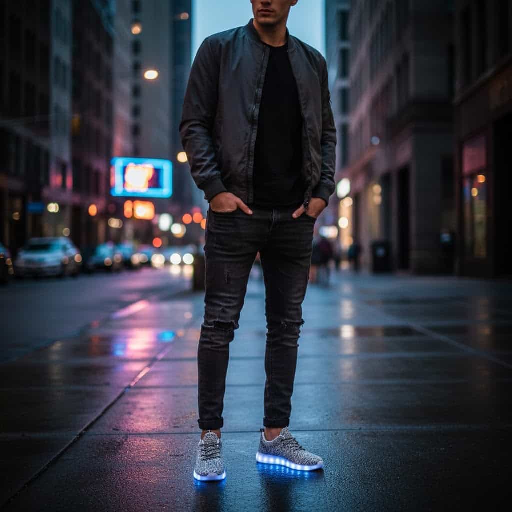 fly knit gray lifestyle