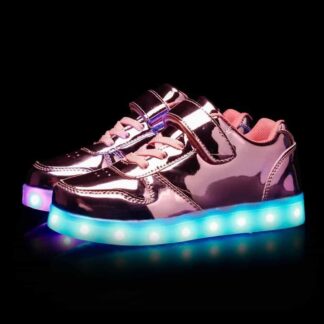 Led Shoes Kids Pink Platinum Strap