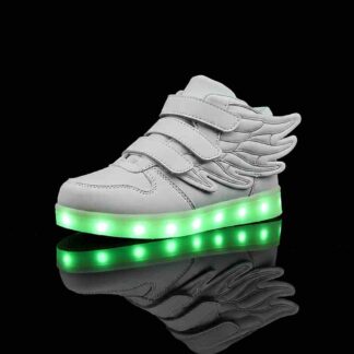 Bright Wings LED Shoes Kids White