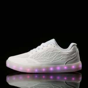 neon and white sneakers