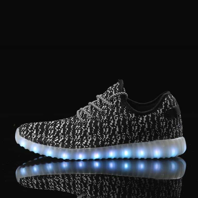 LED Light Up Trainers Men Black Remote