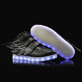 Bright Wings LED Shoes Kids Black