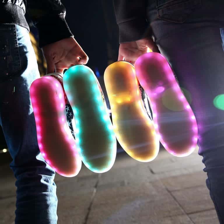 bright led shoes