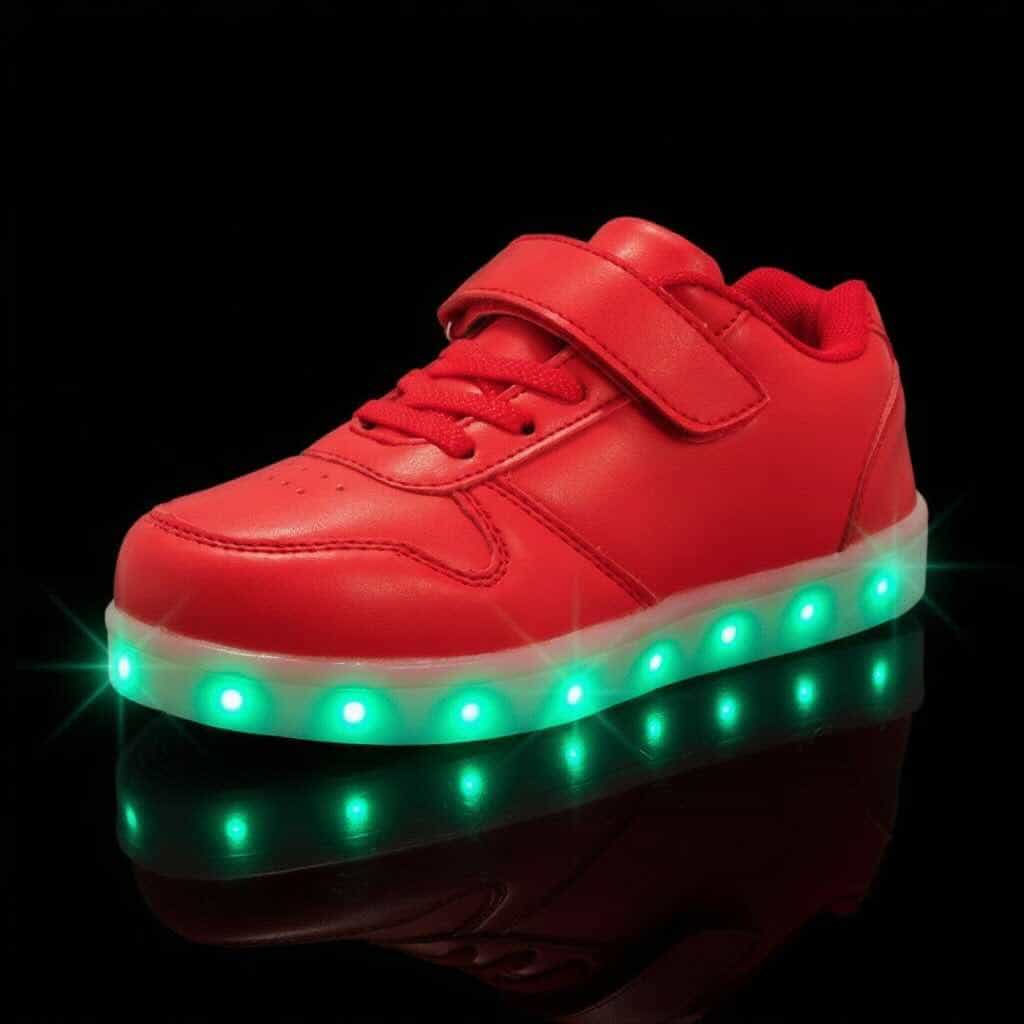 Led Shoes Kids Red Strap