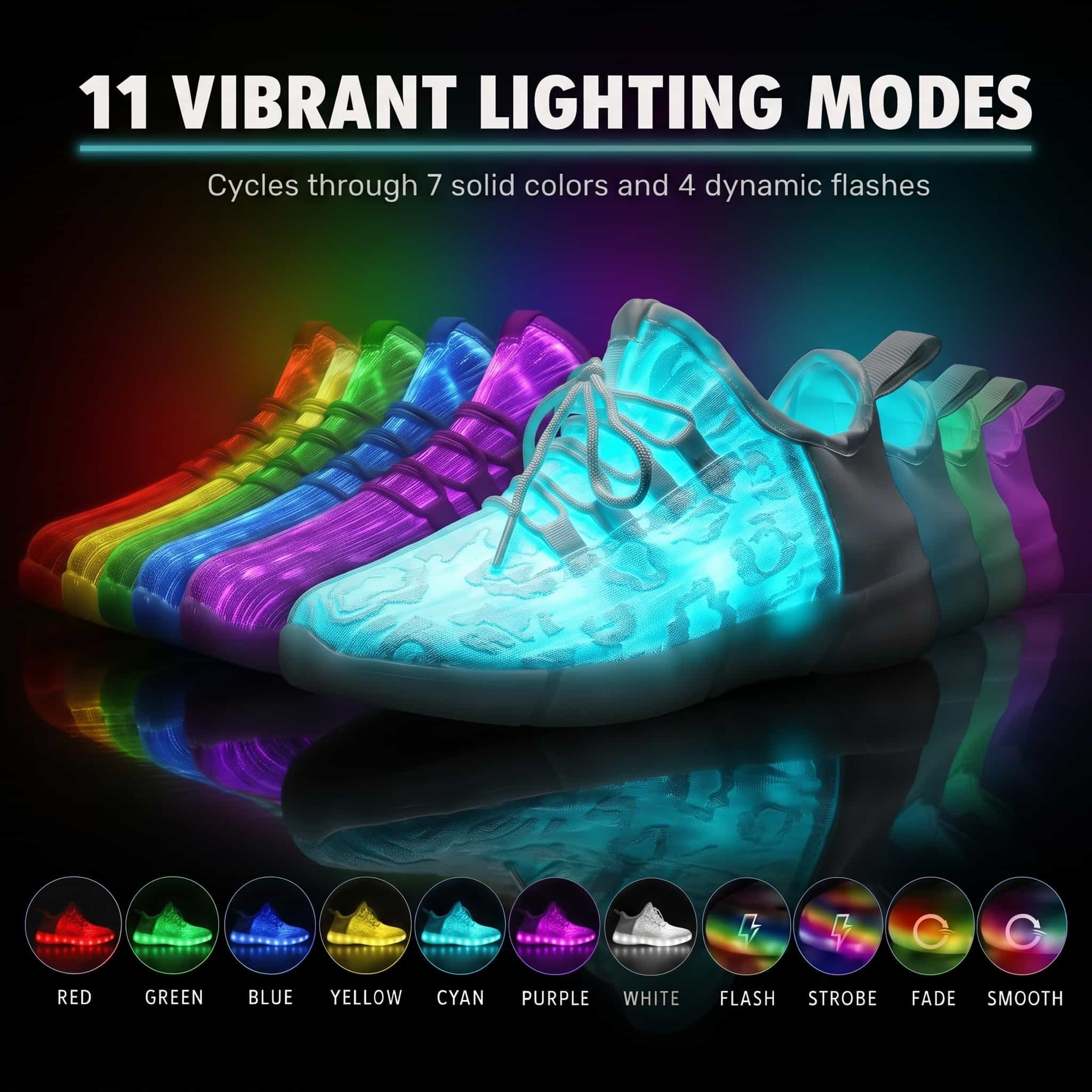 fiber optic light up shoes 1