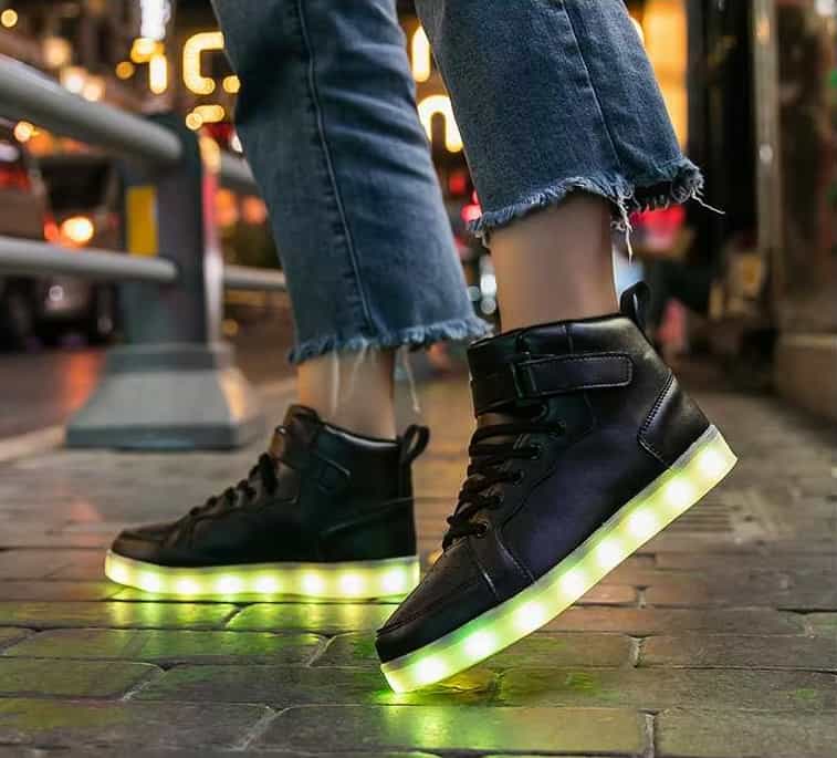 high top black led shoes striker lifestyle 4