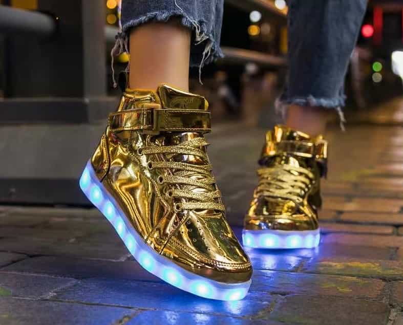 high top gold led shoes striker lifestyle 7