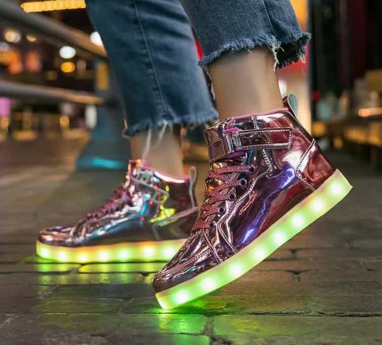 high top pink led shoes striker lifestyle 4