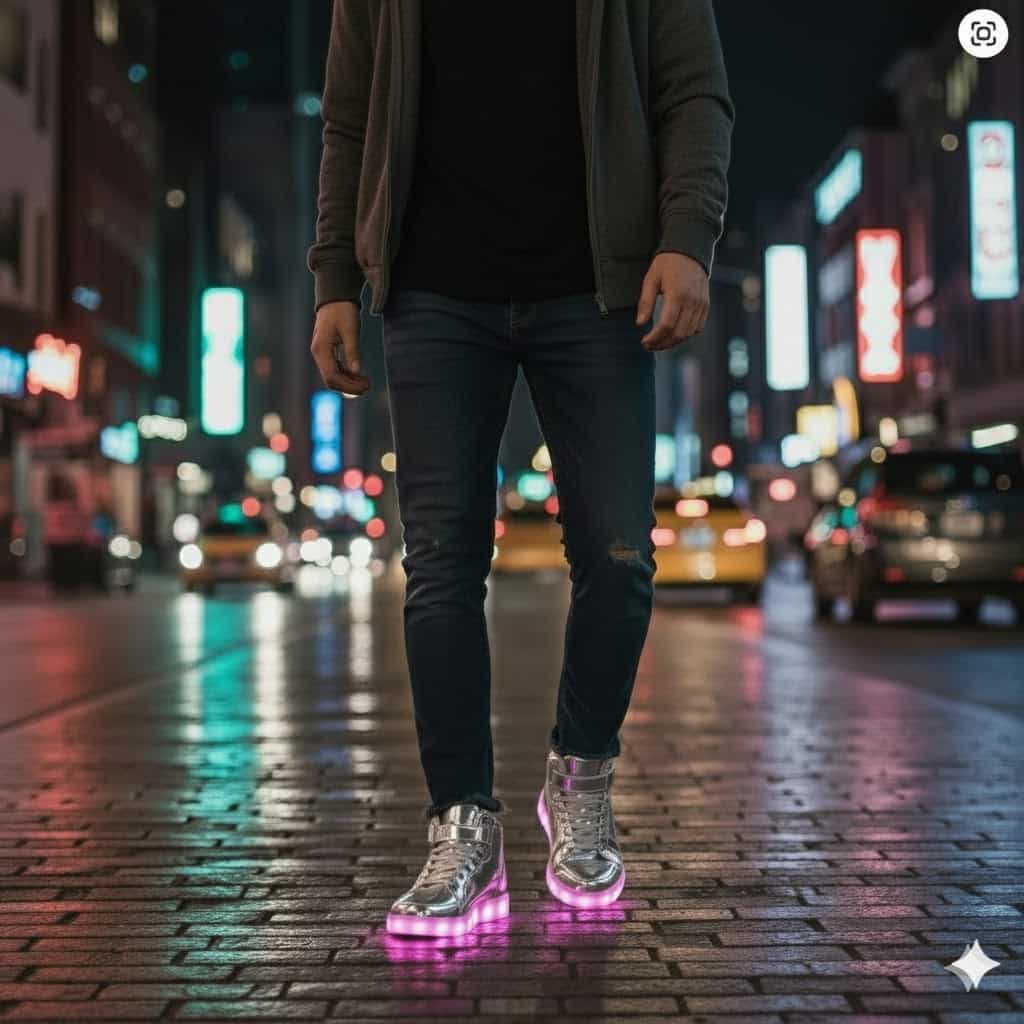 high top silver led shoes striker lifestyle 3 copy