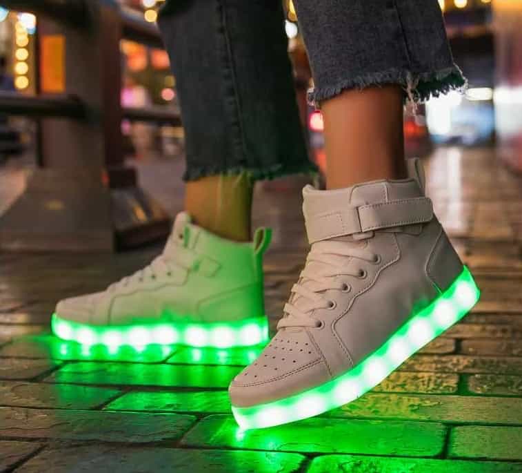 high top white led shoes striker lifestyle 4