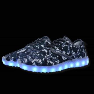 Led Shoes Black Camo Men Fly Knit